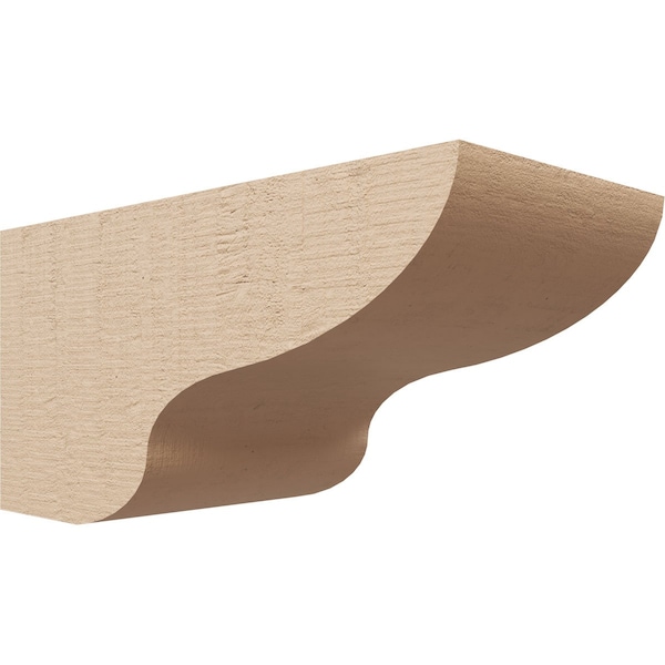 Ekena Millwork 5"W x 10"D x 5"H Wide Greensboro Rough Cedar Woodgrain TimberThane Corbel, Primed Tan CORUR05X10X05GRNRCPR - main